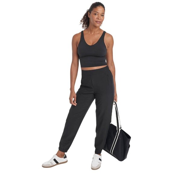 NWT All In Motion Womens High-Rise Winter Woven Lined Joggers 91754551 Black M - Picture 5 of 11